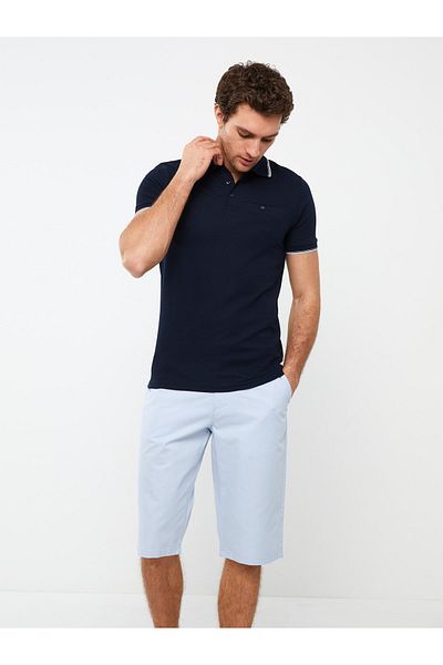 LC Waikiki Gabardine-Bermudashorts für Herren in Standardpassform