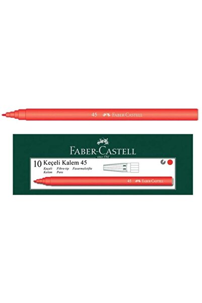 Faber Castell قلم أحمر 45 لباد - 10 قطع
