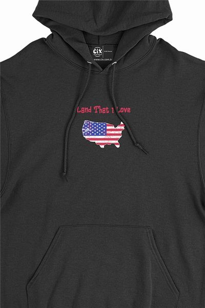 Cix Land That I Love USA Minimal Hanorac cu glugă