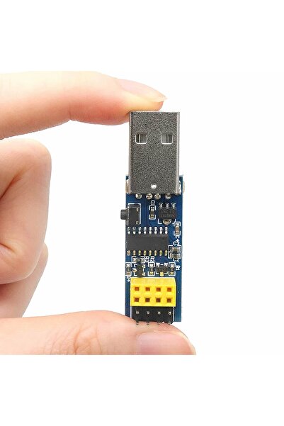 Genel Markalar Esp-01 Ch340 Usb Bağlantı Adaptörü Uyumlu Reset Butonlu Esp01 Esp8266 Esp-01s Wifi Modül Ayar