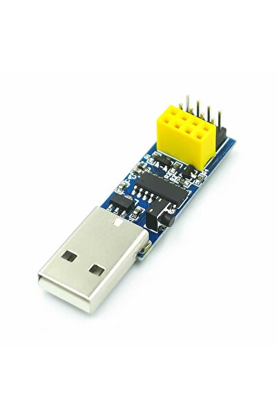 Genel Markalar Esp-01 Ch340 Usb Bağlantı Adaptörü Uyumlu Reset Butonlu Esp01 Esp8266 Esp-01s Wifi Modül Ayar