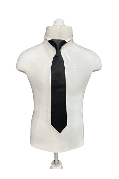 ün-ko kids club Kendinden Lastikli Çocuk Siyah Kravat