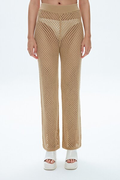 adL Πλεκτό παντελόνι Kirsten Mesh - Κομψό σχέδιο
