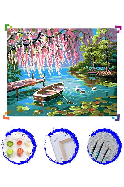 PlusHobby Fantastik Göl Sayılarla Boyama Seti 60x75cm Tuval