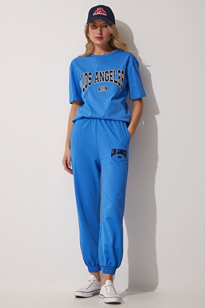 Happiness İstanbul Sweatsuit - Blue - Regular fit