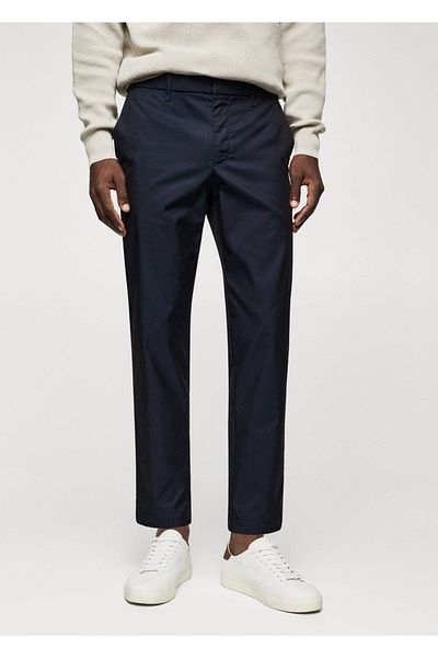 MANGO Man Cotton Slim Fit Trousers