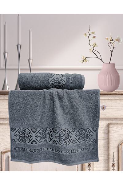 Fakılı Deco Home 50x90 70x140 Cm 2'li Lara Soft Zena Jakarlı Banyo Havlu Takımı