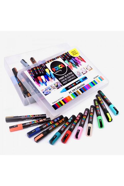 Uni Posca Marker Pc-5M (1.8-2.5mm) All Colors Set of 33