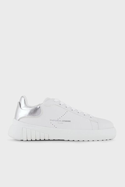 Emporio Armani Hakiki Deri Sneaker Ayakkabı Ayakkabı X3x187 Xn850 M696