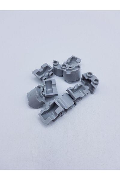 LEGO Original Accessory Custom Cylinder Half 1 X 2 X 1 Brick Light Gray Cylinder 2 Pieces Will Be Sent