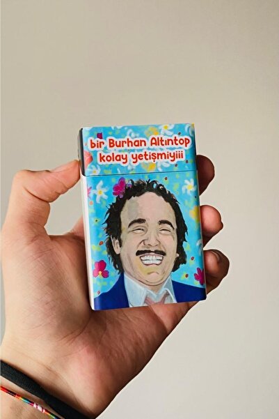 Namgo Burhan Altıntop Mavi Tablo Standart Plastik Sigara Tabakası Kutusu