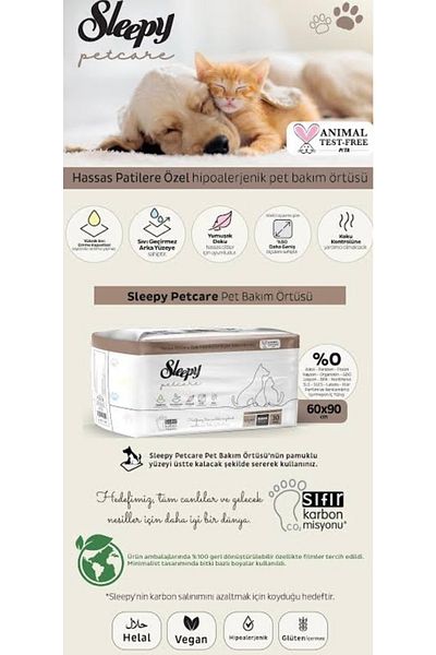 Sleepy Pee Pad Bed Protector Suitable for Cat and Dog Use 60x90cm