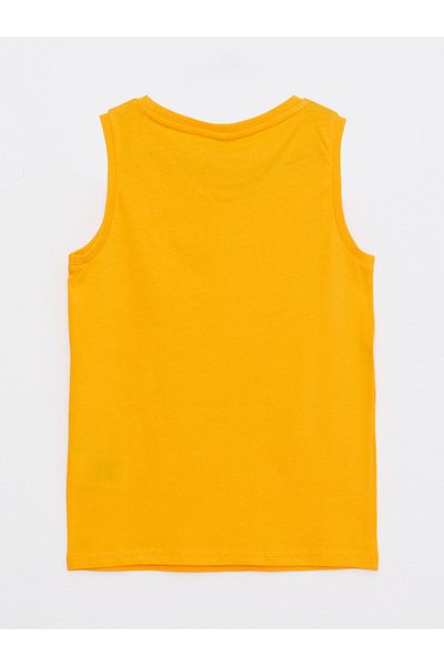 LC Waikiki Crew Neck Printed Cotton Boys Undershirt