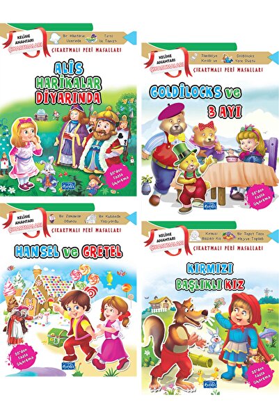 Parıltı Yayıncılık Stickered Fairy Tales Series 4 Book Set
