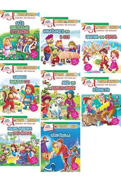 Parıltı Yayıncılık Stickered Fairy Tales Series 8 Book Set