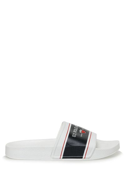 U.S. Polo Assn. White Boy Slippers 2srugbygr3fx