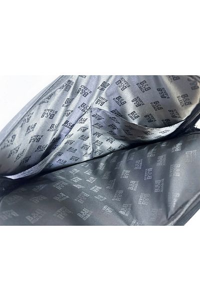 BBACK غطاء لابتوب جلد صناعي الأبعاد الداخلية: 27x37 سم أسود