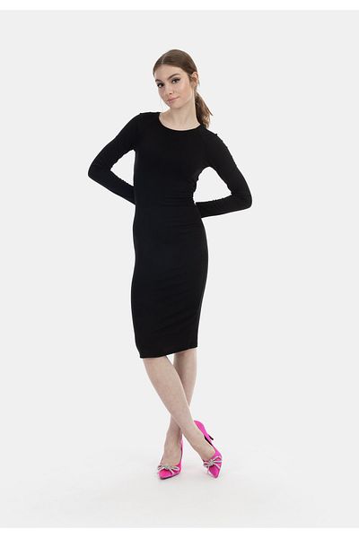 myMo Langarmkleid midi