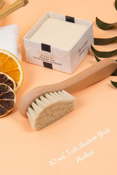 Efsoon Organics Baby Hair Brush Natural Soft Goat Bristles for Newborns and Toddlers