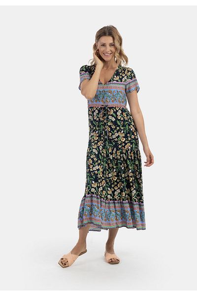 USHA FESTIVAL - Sommerkleid s Blumenprint Carnea