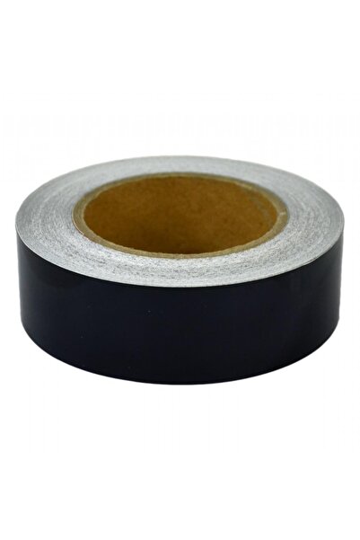 Temiz Pazar Parlak Siyah Bant Yapışkanlı Araç Çıta Direk Kaplama Folyosu 4 Cm...