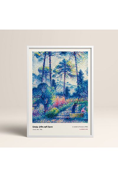 HOMEPACK Σκελετός Μοντέρνο Henri-edmond Cross 30x40cm 40x60cm 50x70cm Μαύρο Λευκό Ξύλο Mdn010