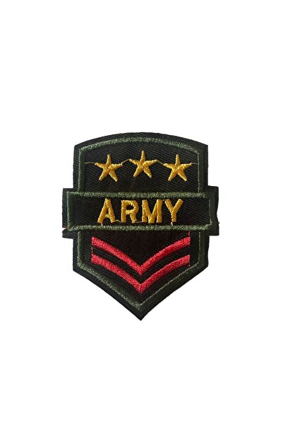 X-SHOP Siyah Military Rütbe Patches Arma Kot Yaması