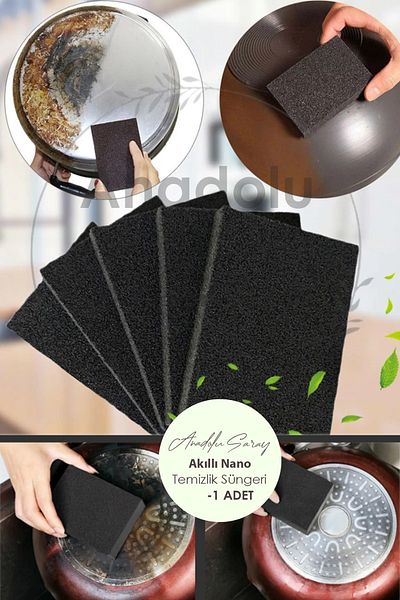 Anadolu Saray Çarşısı Practical Magic Nano Sponge Detergent-Free Rust Stain Lime Remover Kitchen Countertop Car Glove Box Sponge