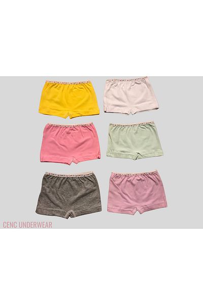 Tutku Girl's Boxer Mixed εσώρουχα 6 Συσκευασία