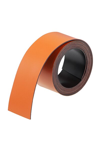 Hdg Turuncu Şerit Mıknatıs Magnet Etiket Yaz Sil 2 Cm Genişlik - 2 Metre - Kes Kullan