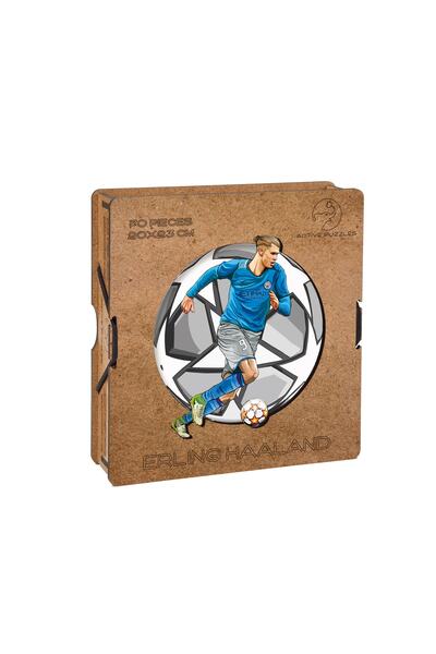 ABAD.HANDMADE Erling Haaland Ahşap Yapboz - Eğitici Oyuncak - 70 Parça Puzzle