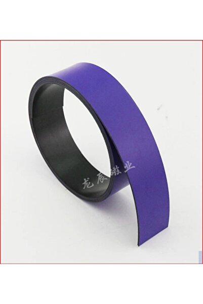 Hdg Mor Şerit Mıknatıs Magnet Etiket Yaz Sil 2 Cm Genişlik - 2 Metre - Kes Ku...