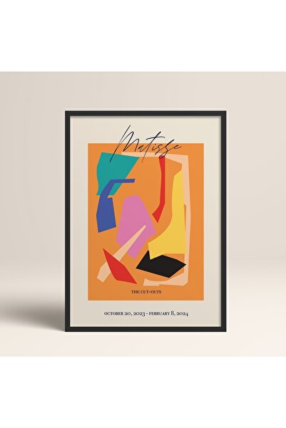 HOMEPACK Crna slika u drvenom okviru, uokviren poster, umetnički moderni zidn...