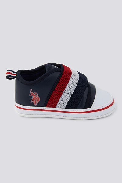 U.S. Polo Assn. Baby Boy Gray Baby Shoes