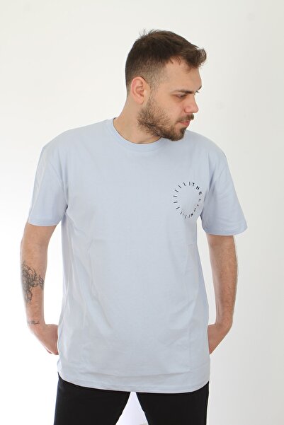 EMKA GİYİM Oversize kroj Prednja i zadnja strana Lav otisnut 100% pamuk T-shirt