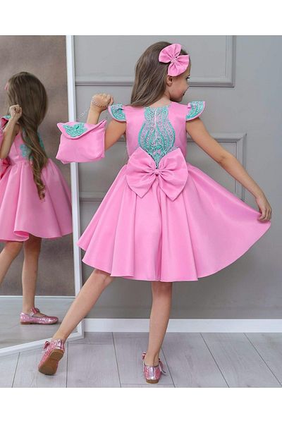 Kids Satin Dress Buckle Bag