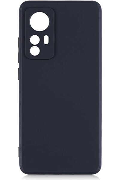 Case 4U Xiaomi Mi 12 Kılıf Klasik Mat Renkli Yumuşak Premier Silikon Siyah