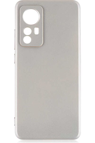 Case 4U Xiaomi Mi 12 Kılıf Klasik Mat Renkli Yumuşak Premier Silikon Altın