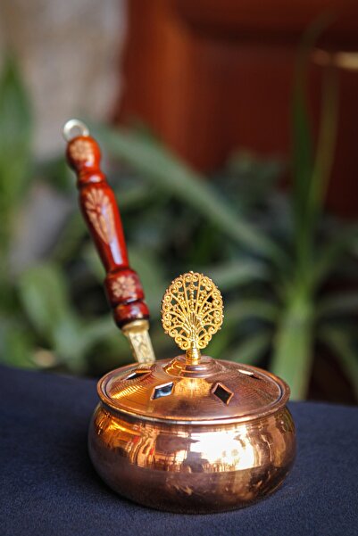 ANTEPSEPETİ Bakır Düz Modelli Buhurdanlık