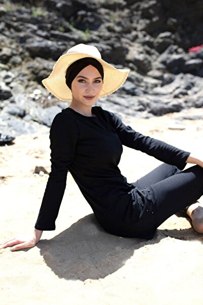 Marina Σετ μαγιό Rivamera R1013 με λεπτομέρεια από πέρλες στο τελείωμα της φο...