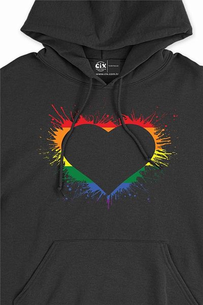 Cix Φούτερ με κουκούλα Heart Color Hoodie