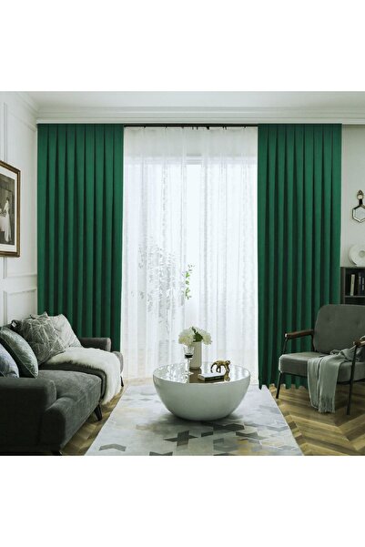 YS PERDE TASARIM Petek Dokulu Kadife Görünümlü Dökümlü Yüksek Kaliteli Fon Pe...