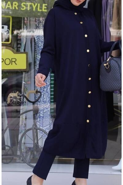 First Kadın Tesettür Merserize Triko Hırka