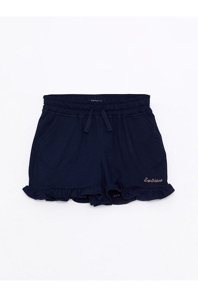 LC Waikiki Bestickte Shorts für Mädchen mit elastischem Bund