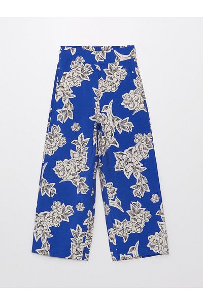 LC Waikiki Dámske Capri s kvetinovým strihom pohodlného strihu s elastickým pásom