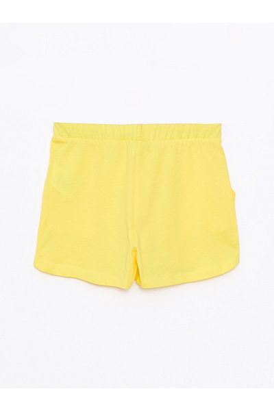LC Waikiki Printed Elastic Waist Shorts for Girls