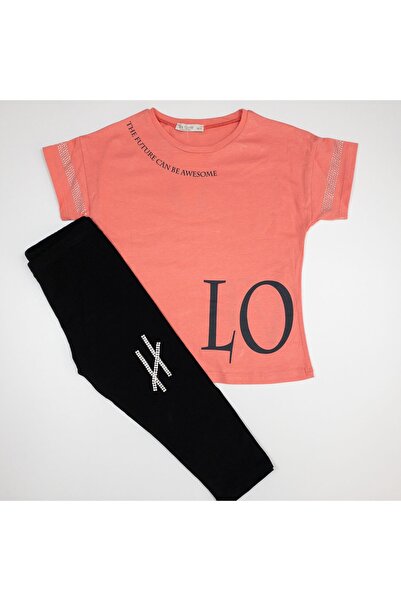 Via Girls Love Printed Tights Detailed Set