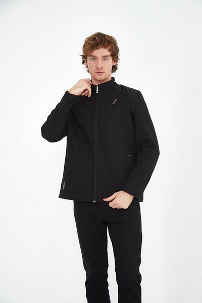Sporting Men's Black Classic Softshell Lined Coat