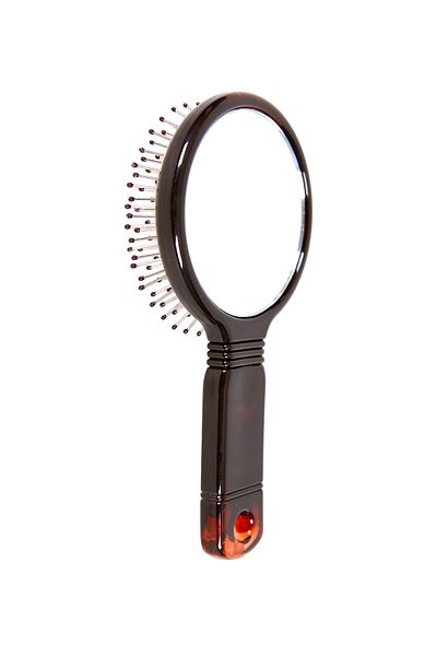 IRIS Elegant Collection Mirrored Metal Tip Bag Brush 51094