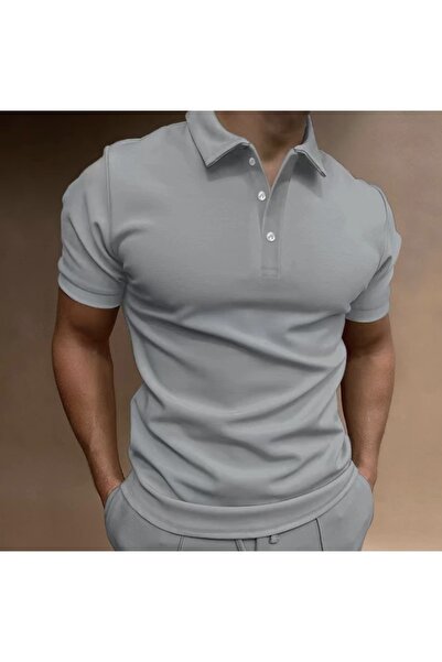 TROVE Ανδρικό μπλουζάκι πόλο - 100% βαμβάκι, με κουμπιά, ειδικό σχέδιο, κομψό...